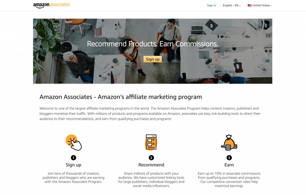 Amazon com affiliate programs 1